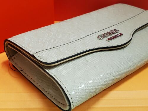GUESS "Modesto" Taupe BEIGE LOGO Clutch trifold ladies' clutch PHONE wallet - Picture 3 of 8