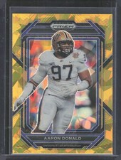 2023 Panini Prizm Draft Picks Prizms Gold Ice #1 Aaron Donald