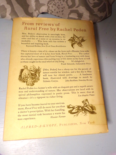 The Land, The People Rachel Peden 1st Ed 1966 Indianna - Picture 2 of 6