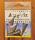 Vintage whimsy Artgirlz Charmz Value Packs, for bracelets, crafts, kids! Nip