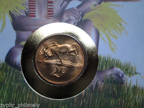 RSA South Africa - "NATIVE TRIBES ~ WILD ANIMALS" Coin Cover / PNC 1990 - Image 4 of 4