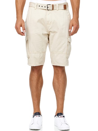 Indicode Hombre Cargoshorts Monroe Bermudas Pantalones Cortos Cargo Shorts Algodón - Imagen 12 de 112