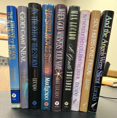 9 Book Lot | By Max Lucado | 1986-1995 | Classic Works | Titles In Desc/Pictures
