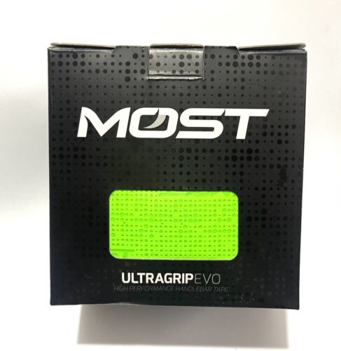 Pinarello Most UltraGrip EVO Nastro per Manubrio, Verde Neon Liscio (802C) 3mm - Foto 2 di 3
