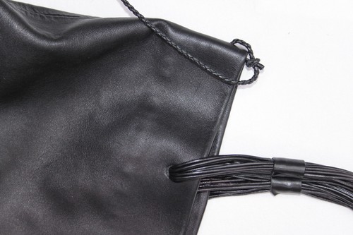 Max Mara Black Leather Vintage Tote / Shoulder Bag Made in Italy - Picture 6 of 12