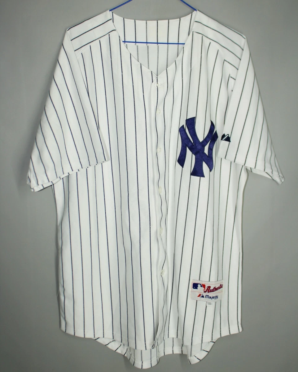 MAJESTIC MLB BASEBALL JERSEY AUTHENTIC COLLECTION SIZE 50 SHIRT NEW YORK  YANKEES