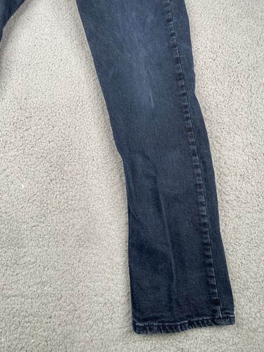 Levis 513 Jeans Mens 34x32 Black Slim Straight Fit Denim - Picture 3 of 17
