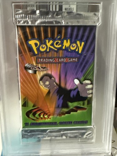 PSA 10 Pokemon Gym Challenge Graded Booster Pack Giovanni Unlimited 2000 - Picture 2 of 4