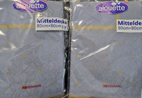 2Er Set Mitteldecke 80X80 Grau Gold Sterne NEU OVP