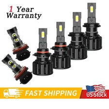 For Mazda 6 2011-2013 6pcs Led Headlight Hilo Beam Bulbs Fog Light White