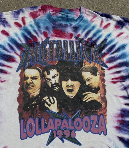Lollapalooza Metallica Soundgarden Wu Tang Clan 1990s vintage concert t-shirt, vintage, size XL, single stitch, B+ condition
