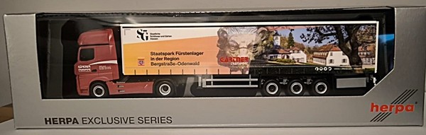 Herpa 939263 Mb Actros '18 L Gigaspace | Gardinenpl.-Sattel | GäRtner Transporte-image