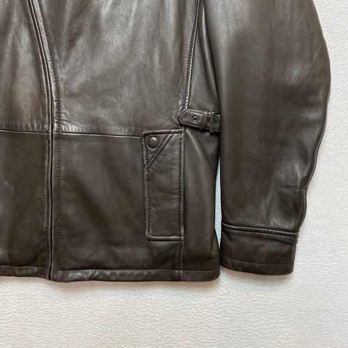 Daniel Cremieux Signature Collection Moto Jacket Mens L Brown Premium Leather - Picture 3 of 16