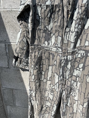 Walls Coveralls Med Reg Trebark Camo Duck Hunting Outdoors Vintage USA Free Ship - Picture 3 of 14