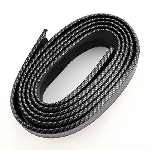 Spoiler paraurti anteriore universale Runmade labbro splitter stile fibra di carbonio - Foto 7 di 8