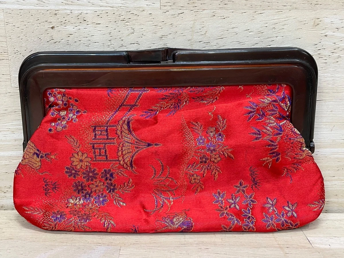 Clutch 100% silk Material Vintage Bags, Handbags & Cases for sale