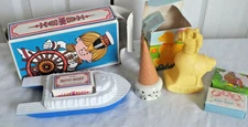 Avon 5 Bath soap Roto boat float ice cream baby lotion NOS 1970s vintage 2 NIB