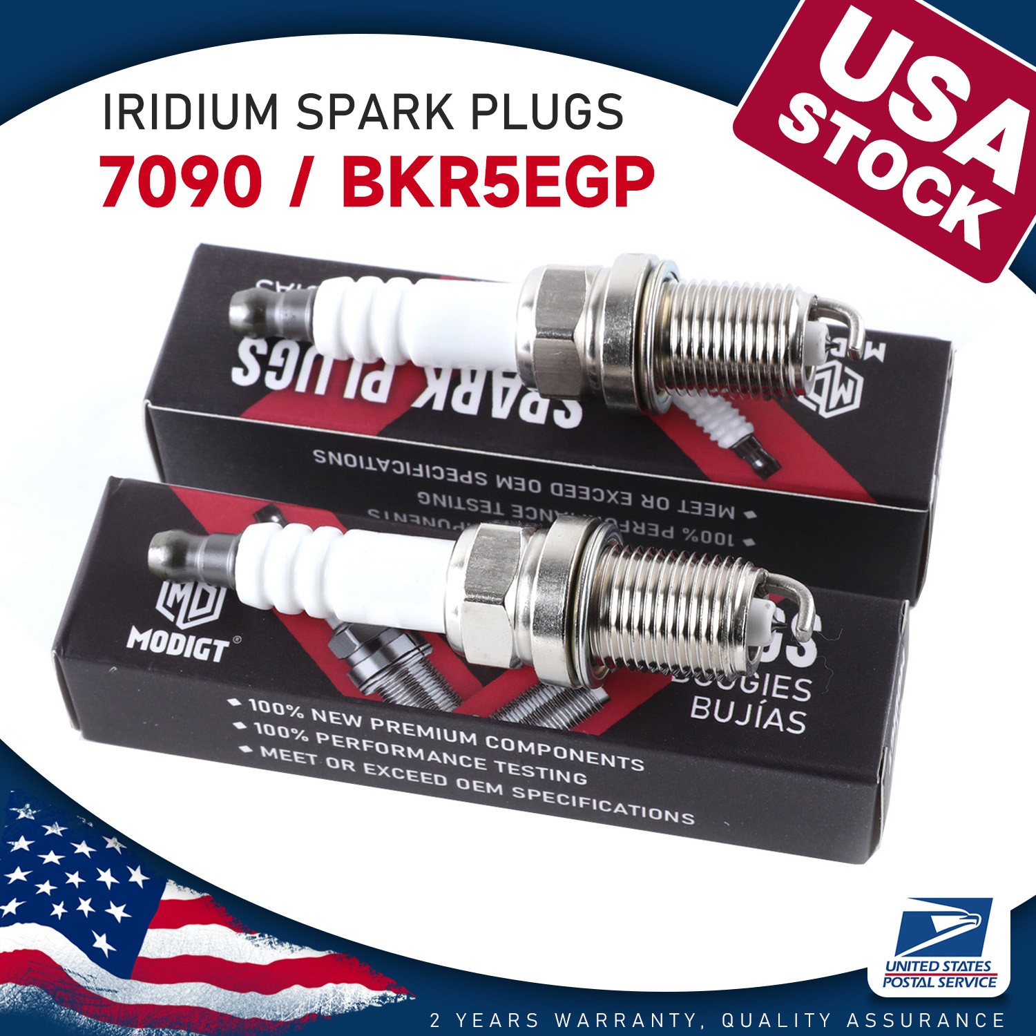 For NGK BKR5EGP Iridium Spark Plugs Fit for 1995-2004 Toyota Tacoma 2.4L 2.7L