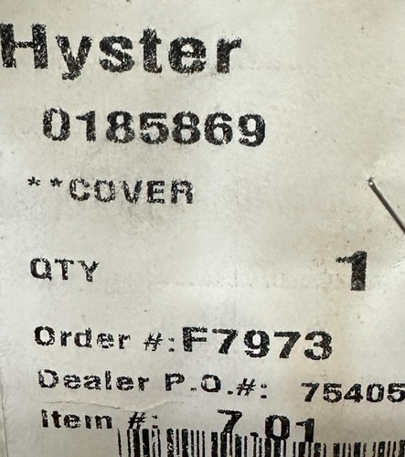 Hyster 0185869 Tie Rod End Rubber Cover Boot For Forklifts - Picture 2 of 2