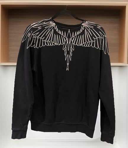 MARCELO BURLON ANNE CREW WINGS SWEATSHIRT size XXS Old Money Italy 100% Cotton