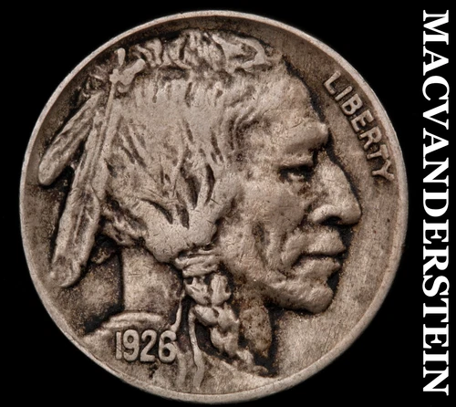 1926 Buffalo Nickel - Scarce  Extra Fine  Better Date  No Reserve  #G6924