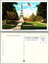 Soldiers Monument Perkins Park Brockton Massachusetts Postcard