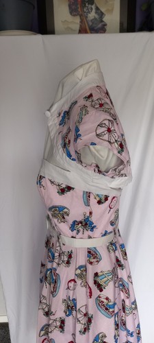 Hell Bunny 50's Style Dress With Belt - Picture 6 of 9