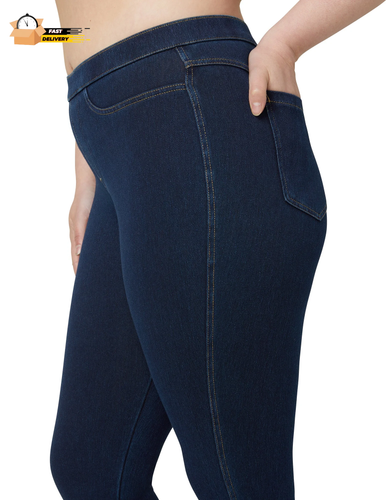 Women'S Classic Indigo Denim Legging, Dark Denim, Large