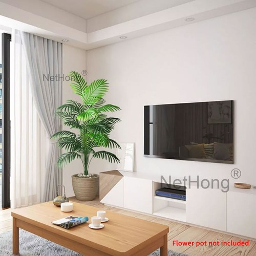 Artificial Palm Tree Fake Plant Tropical Leaves Indoor Outdoor Home Decor NO POT - Picture 3 of 10