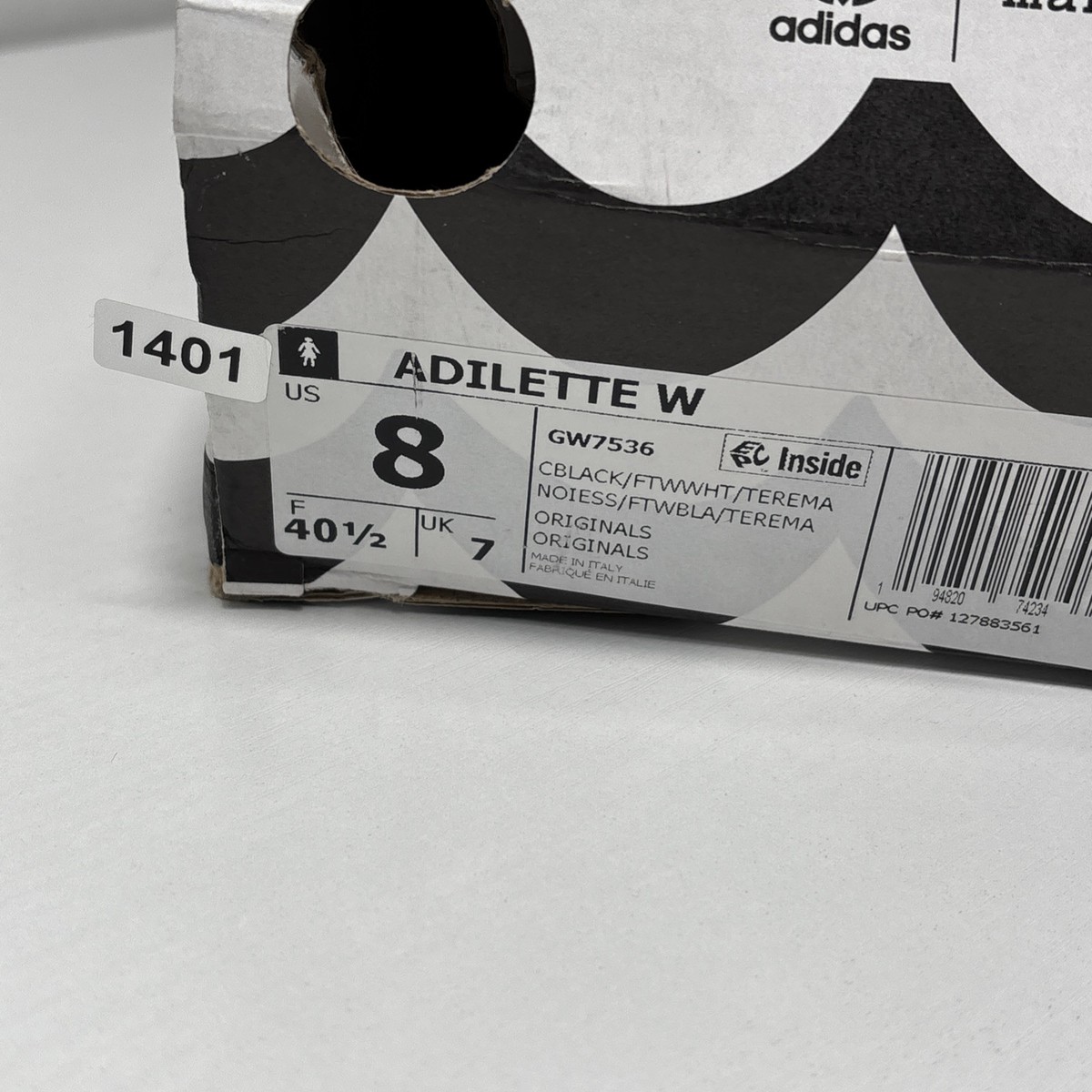 Adidas x Marimekko Collaboration ADILETTE Women's Sz 8 Black Adidas x Marimekko Collaboration ADILETTE Women's Sz 8 Black