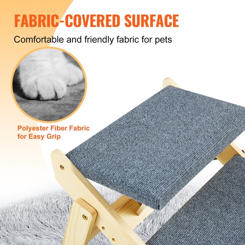 VEVOR Escalera Plegable de Madera para Mascotas Perros 4 Peldaños Carga de 68 kg - Imagen 5 de 12