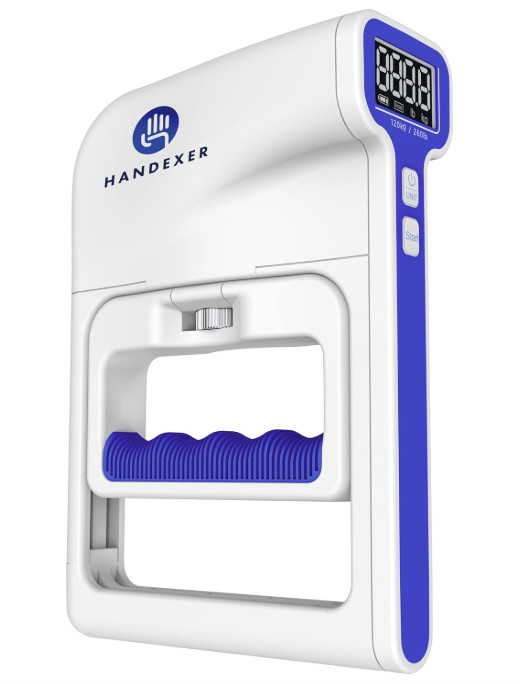 Grip Strength Tester 265lb/120kg, Digital Hand Dynamometer FDA Registered LCD