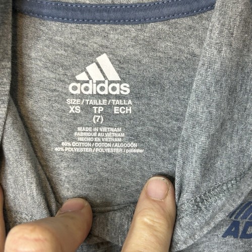 Adidas Hoodie Tee Long Sleeve T-Shirt Size Youth XS (7) 3 Stripe Life sweater - Picture 3 of 7