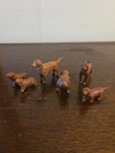 Marx Pet Shop Dogs 1950s Lot Of 6 Rubber Figures