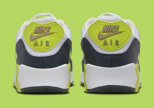 Nike Air Max 90 ‘Cyber’ White Khaki Men’s Size US 12.5 Casual Shoes Rare New✅ - Picture 5 of 8
