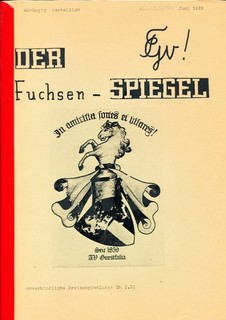 Studentica AV Guestfalia Tübingen im CV Der Fuchsenspiegel 1985