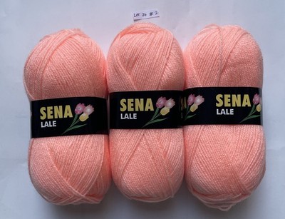 KARTOPU LALE HAND KNITTING YARN 100GR 100% ACRYLIC BALLS PEACH LOT 30 # 2