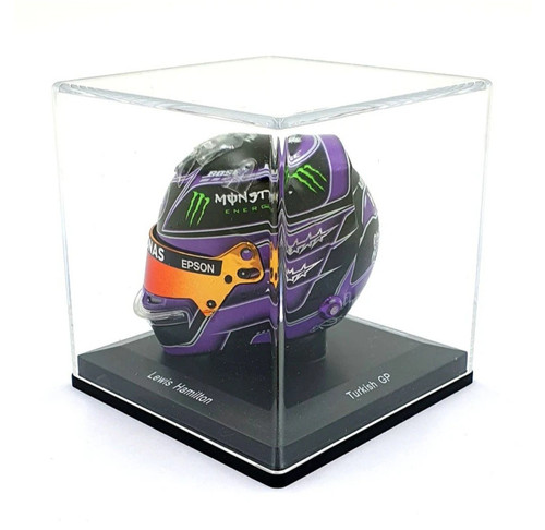 MODELLINO CASCO HELMET 1:5 SPARK AUTO F1 MERCEDES LEWIS HAMILTON TURKISH GP 2020 - Foto 6 di 11