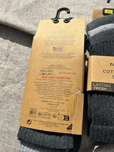 Paquete de 3 calcetines pesados acanalados ricos en algodón para hombre tallas 9-11 X2 paquetes regalo de Navidad- - Imagen 3 de 5