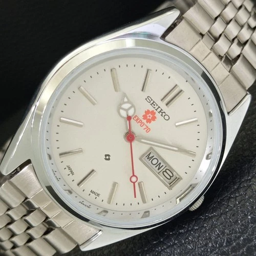 VINTAGE REFURBISHED SEIKO EXPO 70 AUTOMATIC 6309A JAPAN MENS WATCH a441928-1
