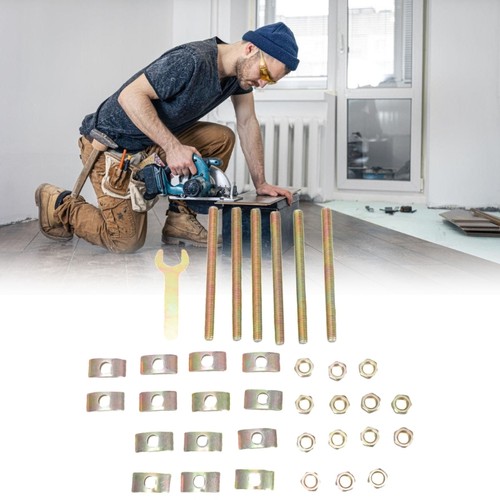 Multipurpose Butcher Block Table Fastener Set Including Hexes Nut and Washers - Picture 7 of 10