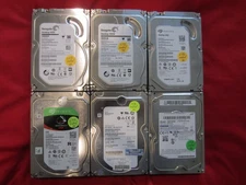 Lot of 6pcs Seagate,Samsung 1.0TB/2.0TB/6.0TB 3.5" Sata III 6Gb/s HDD Drive