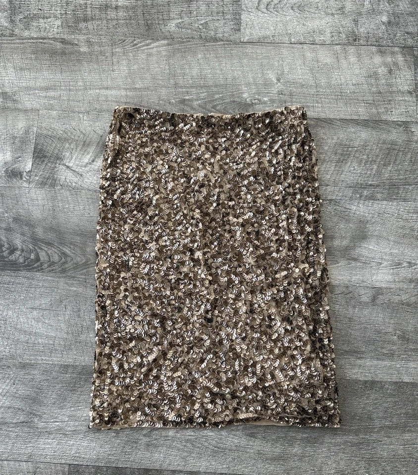 VINCE 金色亮片铅笔裙 2 码 — 第 3/4 张图片