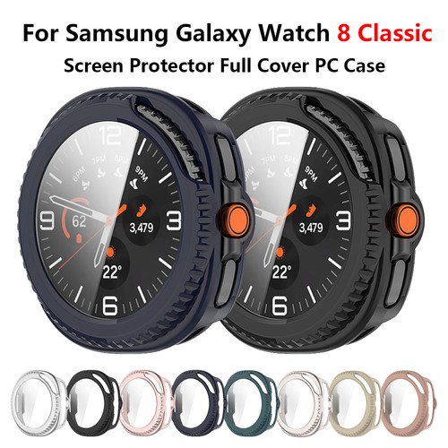 For Samsung Galaxy Watch 8 Classic Glass Screen Protector Hard Cover PC Case - 第 1/21 張圖片