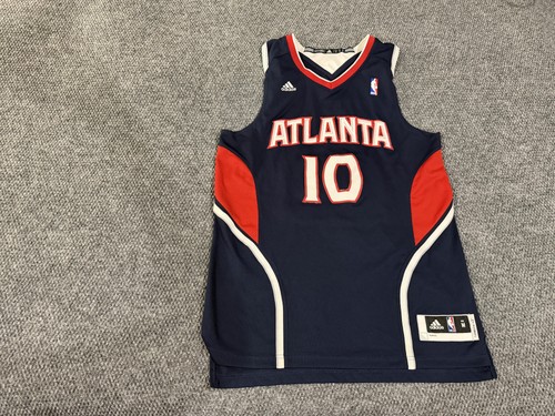 Atlanta Hawks Jersey Mens Medium Blue NBA Basketball Still 10 Length +2 Adidas