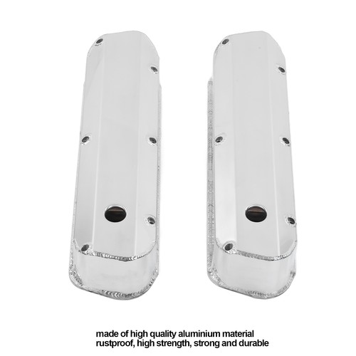 2pcs Fabricated Satin Aluminum Valve Covers Car Accessories For Small Block SLS - Picture 19 of 23