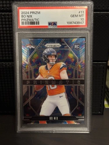 2024 Panini Prizm - Prizmatic Bo Nix #11 (RC)