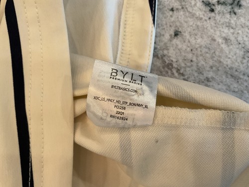 Felpa con cappuccio leggera BYLT Circuit Henley bottoni a pressione pullover performance XL nuova con etichette - Foto 9 di 10