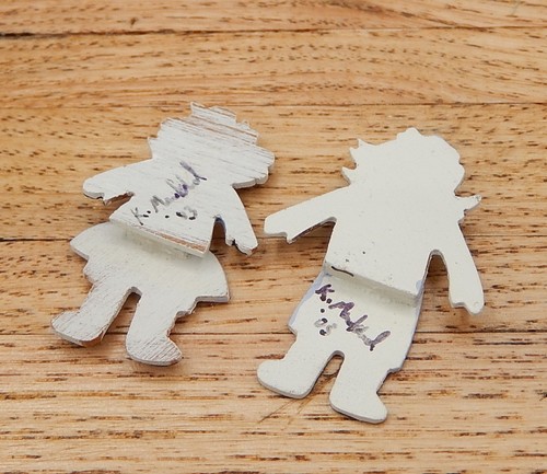 OOAK Karen Markland Raggedy Ann & Andy Shelf Sitters Dollhouse Miniature 1:12 - Picture 6 of 9