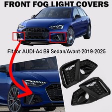 Schwarz Lüftungsgitter Blenden Grill Gitter Für Audi A4 B9 ab 2020 Nur mit ACC